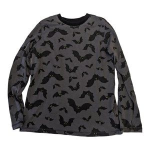 Cat&Jack Bats Halloween Long Sleeve Shirt Size S 6/7